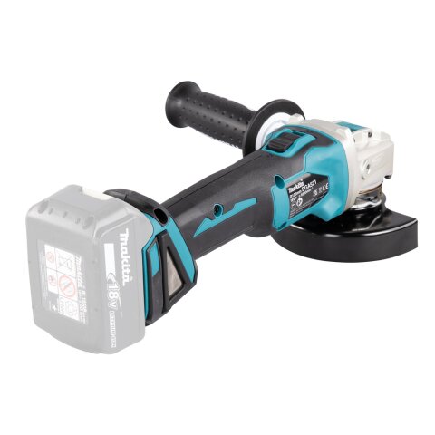 Makita DGA521ZX1 Akku-Winkelschleifer 18V mit Schiebeschalter (ohne Akku, ohne Ladegerät) EN
