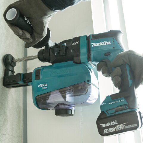 Makita DHR182ZU Akku-Kombihammer f. SDS-PLUS 18V (ohne Akku, ohne Ladegerät) EN