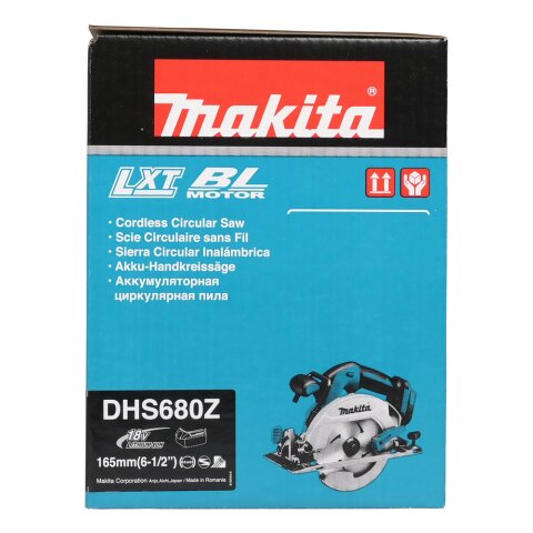 Makita DHS680Z Akku-Handkreissäge 57mm 18V (ohne Akku, ohne Ladegerät) EN