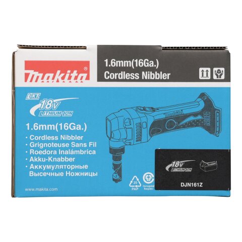 Makita DJN161Z Akku-Knabber 1,6 mm 18V (ohne Akku, ohne Ladegerät)