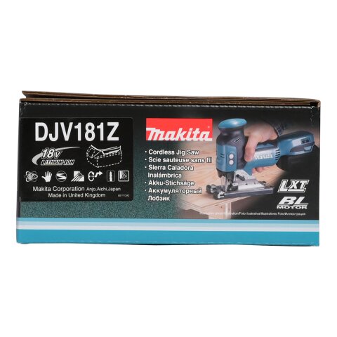 Makita DJV181Z Akku-Pendelhubstichsäge 18V (ohne Akku, ohne Ladegerät) EN