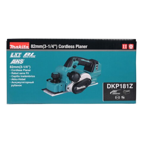 Makita DKP181Z Akku-Hobel 82 mm 18V (ohne Akku, ohne Ladegerät)