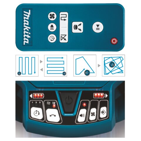 Makita DRC200Z Akku-Saugroboter 18V (ohne Akku, ohne Ladegerät)