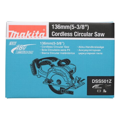 Makita DSS501Z Akku-Handkreissäge 51mm 18V (ohne Akku, ohne Ladegerät)