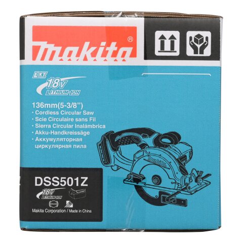 Makita DSS501Z Akku-Handkreissäge 51mm 18V (ohne Akku, ohne Ladegerät)