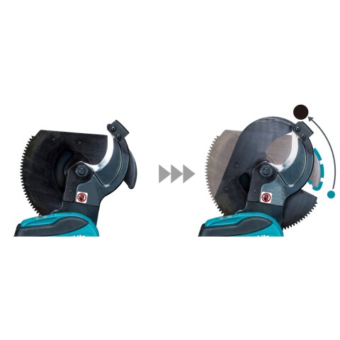 Makita DTC101ZK Akku-Kabelschneider 18 V, offene Klinge, (ohne Akku, ohne Ladegerät) im Transportkoffer