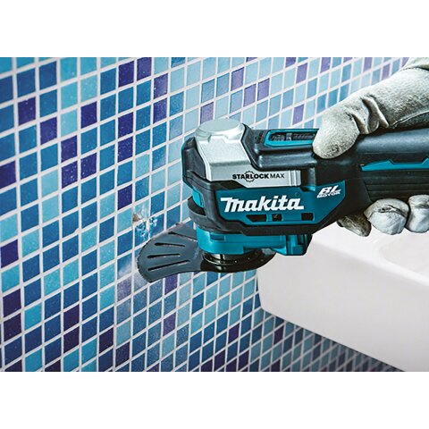 Makita DTM52ZJX2 Akku-Multifunktionswerkzeug 18V  + 33-teiliges Zubehör-Set im MAKPAC (ohne Ladegerät + Akku) EN