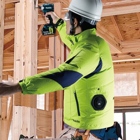Makita DFJ212ZXL Akku-Klimajacke Gr.XL 12V max. - 18V (ohne Akku, ohne Ladegerät) EN