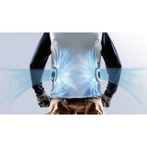 Makita DFV210Z3XL Akku-Klimaweste Gr.3XL 12V max. - 18V...