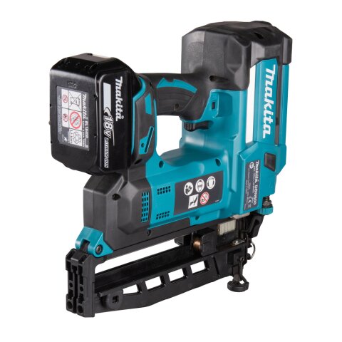 Makita DBN600RTJ Akku-Stauchkopfnagler 64 mm 18V / 5,0 Ah, 2 Akkus + Ladegerät im MAKPAC