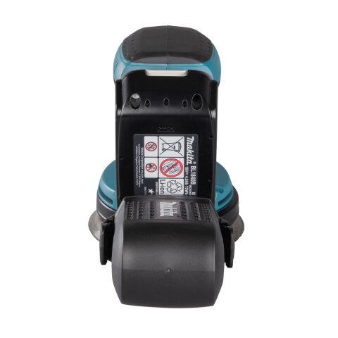 Makita DBO180RTJ Akku-Exzenterschleifer 125 mm 18V / 5,0 Ah, 2 Akkus + Ladegerät im MAKPAC EN