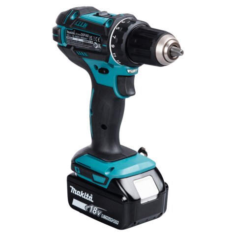Makita DDF482RFJ Akku-Bohrschrauber 18V / 3,0 Ah, 2 Akkus + Ladegerät im MAKPAC