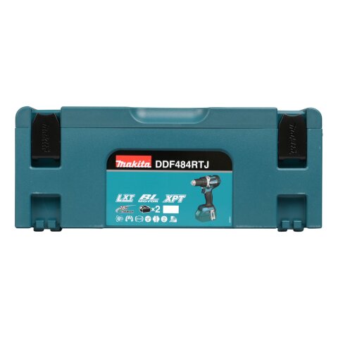 Makita DDF484RTJ Akku-Bohrschrauber 18V / 5,0 Ah, 2 Akkus + Ladegerät im MAKPAC EN