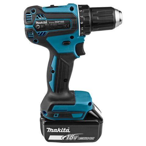 Makita DDF485RTJ Akku-Bohrschrauber 18V / 5,0 Ah, 2 Akkus + Ladegerät im MAKPAC