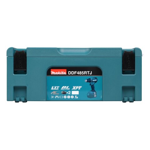 Makita DDF485RTJ Akku-Bohrschrauber 18V / 5,0 Ah, 2 Akkus + Ladegerät im MAKPAC