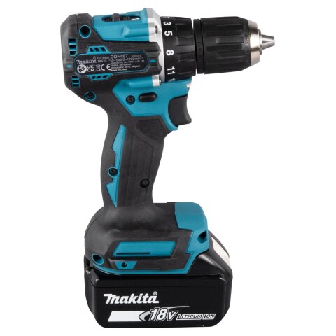 Makita DDF487RAJ Akku-Bohrschrauber 18V / 2,0 Ah, 2 Akkus + Ladegerät im MAKPAC EN