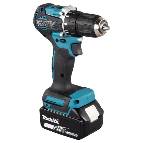 Makita DDF487RAJ Akku-Bohrschrauber 18V / 2,0 Ah, 2 Akkus + Ladegerät im MAKPAC EN