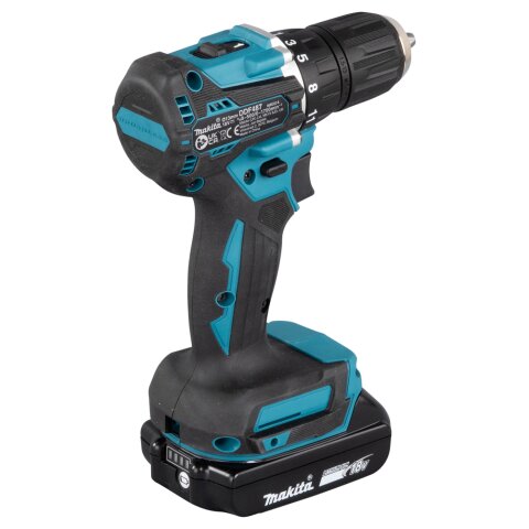 Makita DDF487RAJ Akku-Bohrschrauber 18V / 2,0 Ah, 2 Akkus + Ladegerät im MAKPAC EN