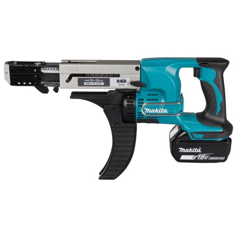 Makita DFR550RTJ Akku-Magazinschrauber 25-55 mm 18V / 5,0...