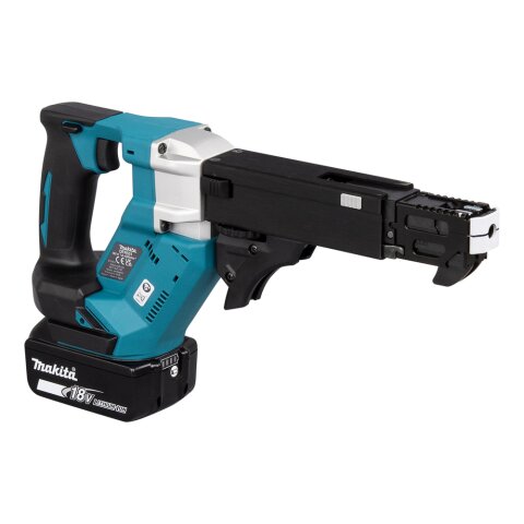 Makita DFR551RTJ Akku-Magazinschrauber 18V / 5,0 Ah, 2 Akkus + Ladegerät im MAKPAC