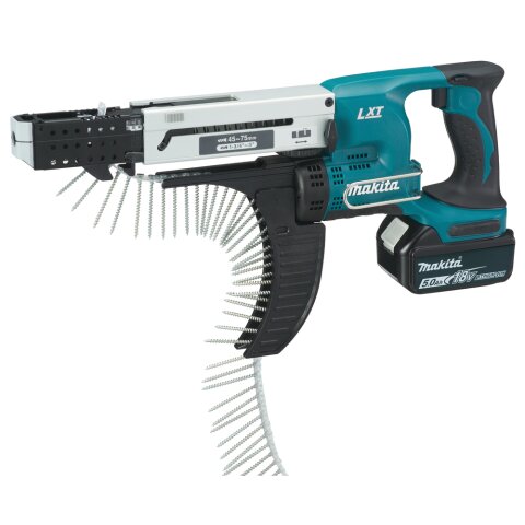 Makita DFR750RTE Akku-Magazinschrauber 45-75 mm 18V / 5,0...
