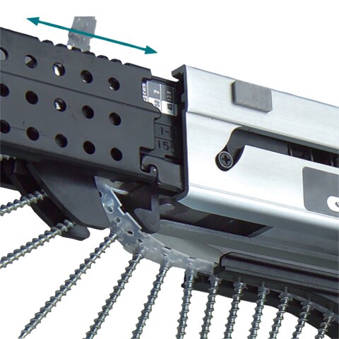 Makita DFR750RTE Akku-Magazinschrauber 45-75 mm 18V / 5,0 Ah, 2 Akkus + Ladegerät im MAKPAC