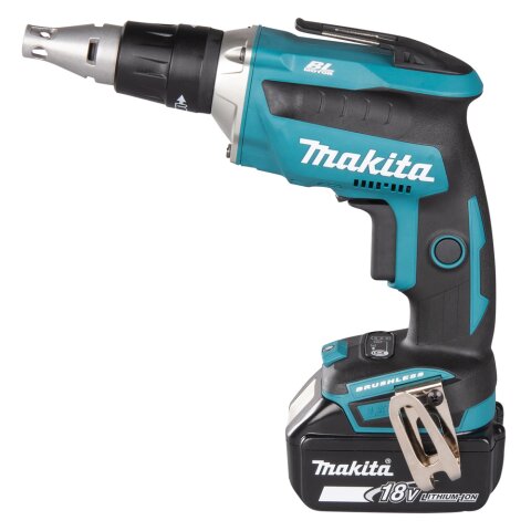Makita DFS452AJX2 Akku-Schnellbauschrauber 18V / 2,0 Ah, 2 Akku + Ladegerät im MAKPAC inkl. 199146-8 Magazinschrauben Vorsatz EN
