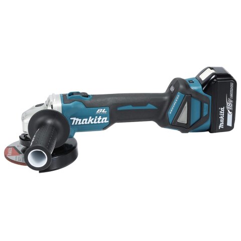 Makita DGA511RTJ Akku-Winkelschleifer 18V / 5,0 Ah, 2...