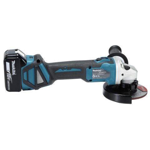 Makita DGA511RTJ Akku-Winkelschleifer 18V / 5,0 Ah, 2 Akkus + Ladegerät im MAKPAC