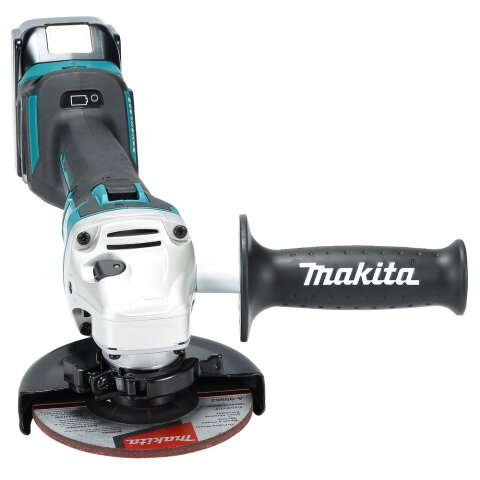 Makita DGA513RTJ Akku-Winkelschleifer 18V / 5,0 Ah, 2 Akkus + Ladegerät im MAKPAC EN