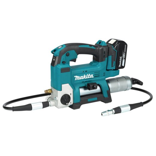 Makita DGP180RT Akku-Fettpresse 18V inkl. Zylinder A / 5,0 Ah, 1 Akku + Ladegerät