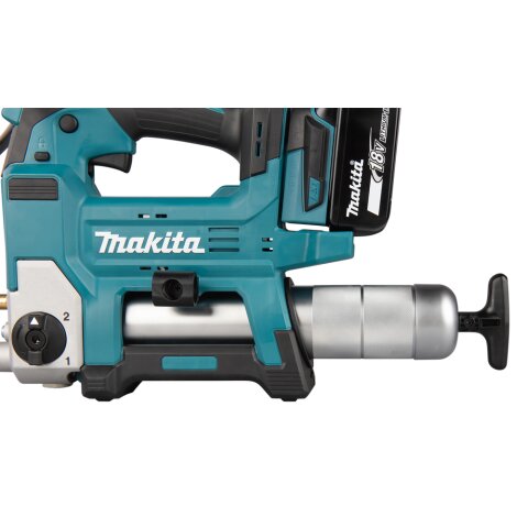 Makita DGP180RT Akku-Fettpresse 18V inkl. Zylinder A / 5,0 Ah, 1 Akku + Ladegerät
