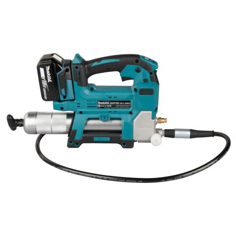 Makita DGP180RT Akku-Fettpresse 18V inkl. Zylinder A / 5,0 Ah, 1 Akku + Ladegerät