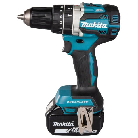Makita DHP484RTJ Akku-Schlagbohrschrauber 18V / 5,0 Ah, 2 Akkus + Ladegerät im MAKPAC