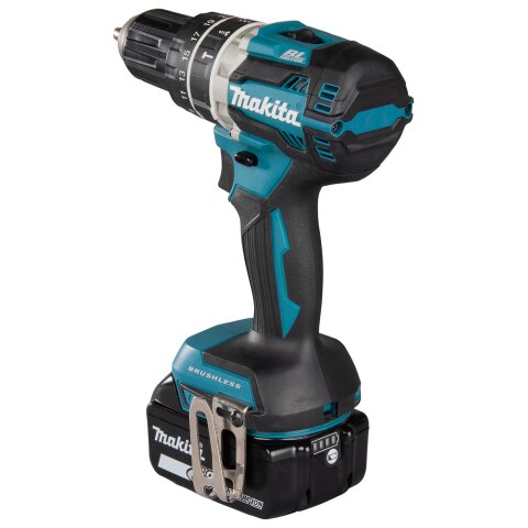 Makita DHP484RTJ Akku-Schlagbohrschrauber 18V / 5,0 Ah, 2 Akkus + Ladegerät im MAKPAC
