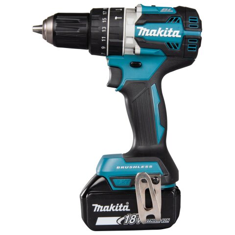 Makita DHP484RTJ Akku-Schlagbohrschrauber 18V / 5,0 Ah, 2 Akkus + Ladegerät im MAKPAC