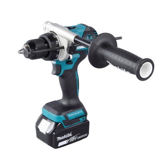 Makita DHP486RTJ Akku-Schlagbohrschrauber 18V / 5,0 Ah, 2 Akkus + Ladegerät im MAKPAC EN