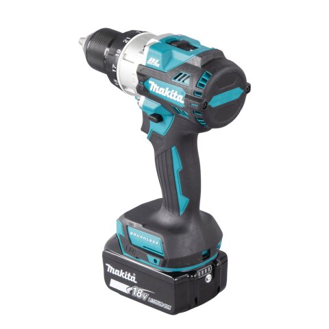 Makita DHP486RTJ Akku-Schlagbohrschrauber 18V / 5,0 Ah, 2 Akkus + Ladegerät im MAKPAC EN