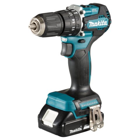 Makita DHP487RAJ Akku-Schlagbohrschrauber 18V / 2,0 Ah, 2...