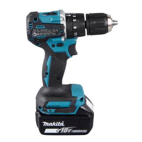 Makita DHP487RAJ Akku-Schlagbohrschrauber 18V / 2,0 Ah, 2 Akkus + Ladegerät im MAKPAC EN