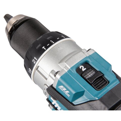 Makita DHP489RTJ Akku-Schlagbohrschrauber 18V / 5,0 Ah, 2 Akkus + Ladegerät im MAKPAC EN