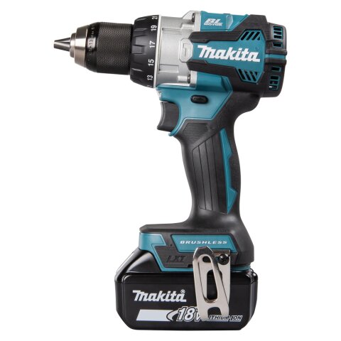 Makita DHP489RTJ Akku-Schlagbohrschrauber 18V / 5,0 Ah, 2 Akkus + Ladegerät im MAKPAC EN