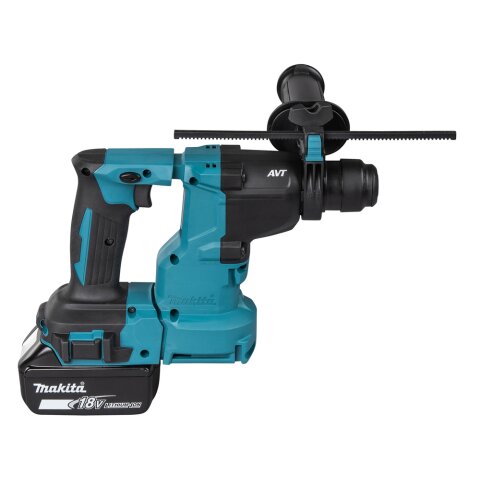 Makita DHR183RTWJ Akku-Kombihammer für SDS-PLUS 18V / 5,0 Ah, 2 Akkus + Ladegerät mit Staubabsaugung DX16 im MAKPAC