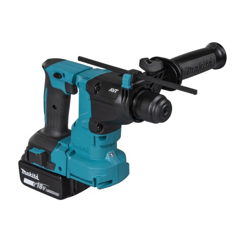 Makita DHR183RTWJ Akku-Kombihammer für SDS-PLUS 18V / 5,0 Ah, 2 Akkus + Ladegerät mit Staubabsaugung DX16 im MAKPAC