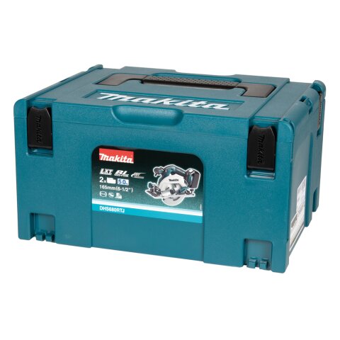 Makita DHS680RTJ Akku-Handkreissäge 57 mm 18V / 5,0 Ah, 2 Akkus + Ladegerät im MAKPAC