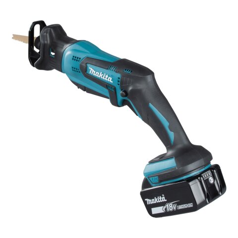 Makita DJR183RT1J Akku-Reciprosäge 18V / 5,0 Ah, 1 Akku + Ladegerät im Transportkoffer