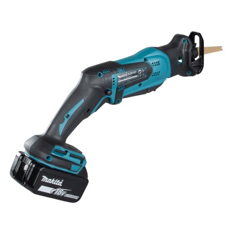 Makita DJR183RT1J Akku-Reciprosäge 18V / 5,0 Ah, 1 Akku + Ladegerät im Transportkoffer