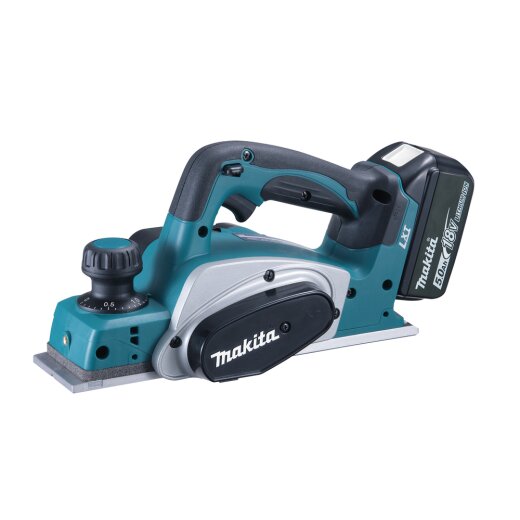 Makita DKP180RTJ Akku-Hobel 82 mm 18V / 5,0 Ah, 2 Akkus + Ladegerät im MAKPAC EN