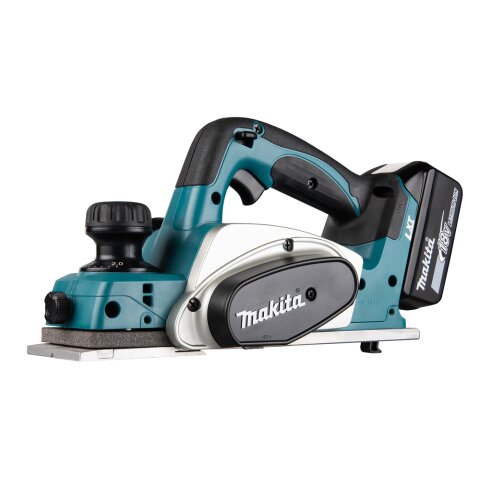 Makita DKP180RTJ Akku-Hobel 82 mm 18V / 5,0 Ah, 2 Akkus + Ladegerät im MAKPAC EN