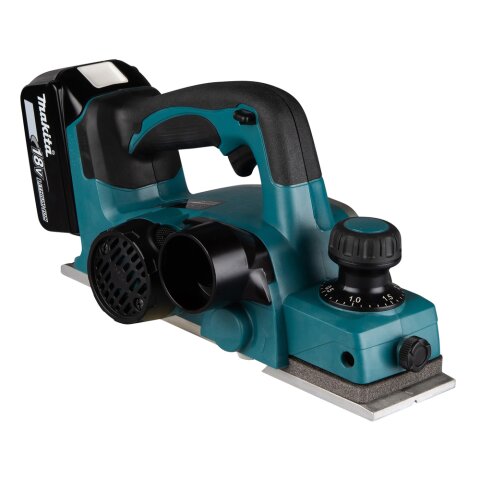Makita DKP180RTJ Akku-Hobel 82 mm 18V / 5,0 Ah, 2 Akkus + Ladegerät im MAKPAC EN